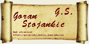 Goran Stojankić vizit kartica